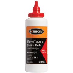 Keson ProChalk Permanent Marking Chalk 8 oz - Red