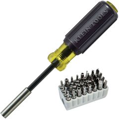 Klein Tools 32510 Magnetic Screwdriver/Nutdriver Multi-Bit Set - Tamperproof
