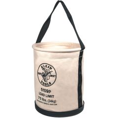 Klein Tools 5109P Canvas Straight-Wall Bucket with Pocket
