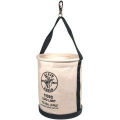 Klein Tools 5109S Canvas Straight-Wall Bucket with Swivel Snap