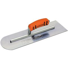 Kraft Tool Carbon Steel Cement Trowel with Proform Handle 14" x 4" (Round Front/Square Back)