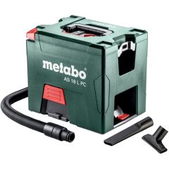 18V Metabo AS 18 L PC Cordless Vacuum 7.5 Liter, HEPA Filter