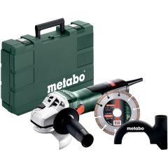 Metabo W 11-125 SET 5" Angle Grinder Kit, 11.0 Amps Lock-On (11,000 RPM)