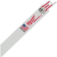 6" Milwaukee Sawzall Reciprocating Blade For Metal Demolition -  Schedule 80 Pipe,Angle Iron