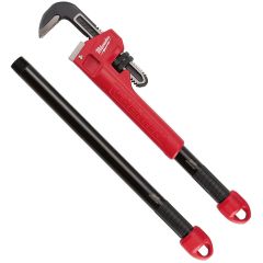 Milwaukee Cheater Adaptable Steel Pipe Wrench