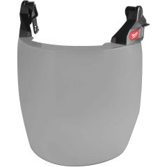 Milwaukee Bolt Full Face Shield for Safety Helmets with No Brim - Gray