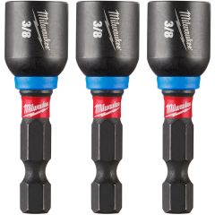 Milwaukee SHOCKWAVE™ Magnetic Nut Driver 3/8" x 1-7/8" - Pack of 3