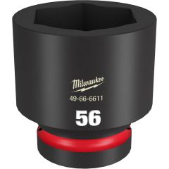 Milwaukee Shockwave 1" Drive 56mm 6 Point Standard Impact Socket