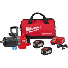 Milwaukee 2868-22HD M18 FUEL™ 1" D-Handle High Torque Impact Wrench with One-Key™ Kit - (2) 12Ah Batteries