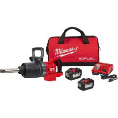 Milwaukee 2869-22HD M18 FUEL™ 1" D-Handle Extended Anvil High Torque Impact Wrench with One-Key™ Kit - (2) 12Ah Batteries
