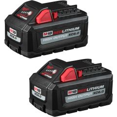 Milwaukee M18 RedLithium High Output XC6.0 Battery Two-Pack