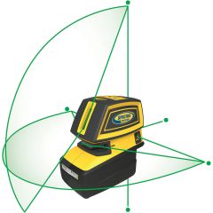 Spectra LT52G Green Crossline & 5-Point Laser Tool