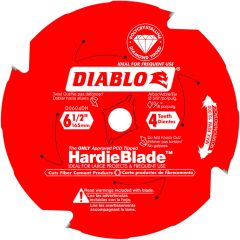 Diablo 6-1/2" x 4T Fiber Cement Cutting Saw Blade, 5/8" Arbor (D0604DH)