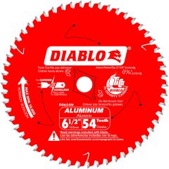 Diablo 6-1/2" x 52T Medium Aluminum Cutting Saw Blade, 5/8" Arbor (D0654N)