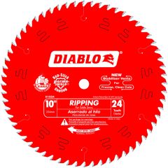 Diablo 10" Dia Circular Saw Blade, Wood Cutting, 5/8" Arbor