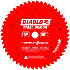 Diablo 10" Dia Circular Saw Blade, Steel Cutting, 1" Arbor