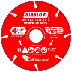 Diablo Diamond Metal Cutoff Blade 4-1/2" x 7/8" (Segmented)