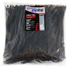 Cambridge 11" Cable Ties (75 lb Tensile) (UV Black) (1000 pack)