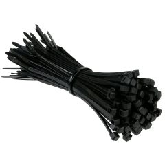 Cambridge 8" Heavy Duty Cable Ties (120 lb Tensile) (UV Black) (100 pack)