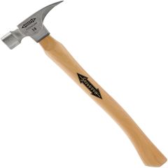 16 oz Titanium Smooth Face Stiletto Framing Hammer, 18" Curved Wood Handle