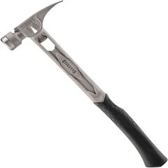 Stiletto TIB15SC 15oz Titanium TIBONE Hammer with Smooth Face and 17" Curved Handle