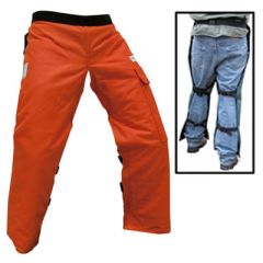 Forester Chainsaw Apron Chaps (35" Length) Orange