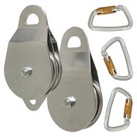 CMI 3:1 Mechanical Advantage Kit for 5/8" Rope - 4" Pulleys